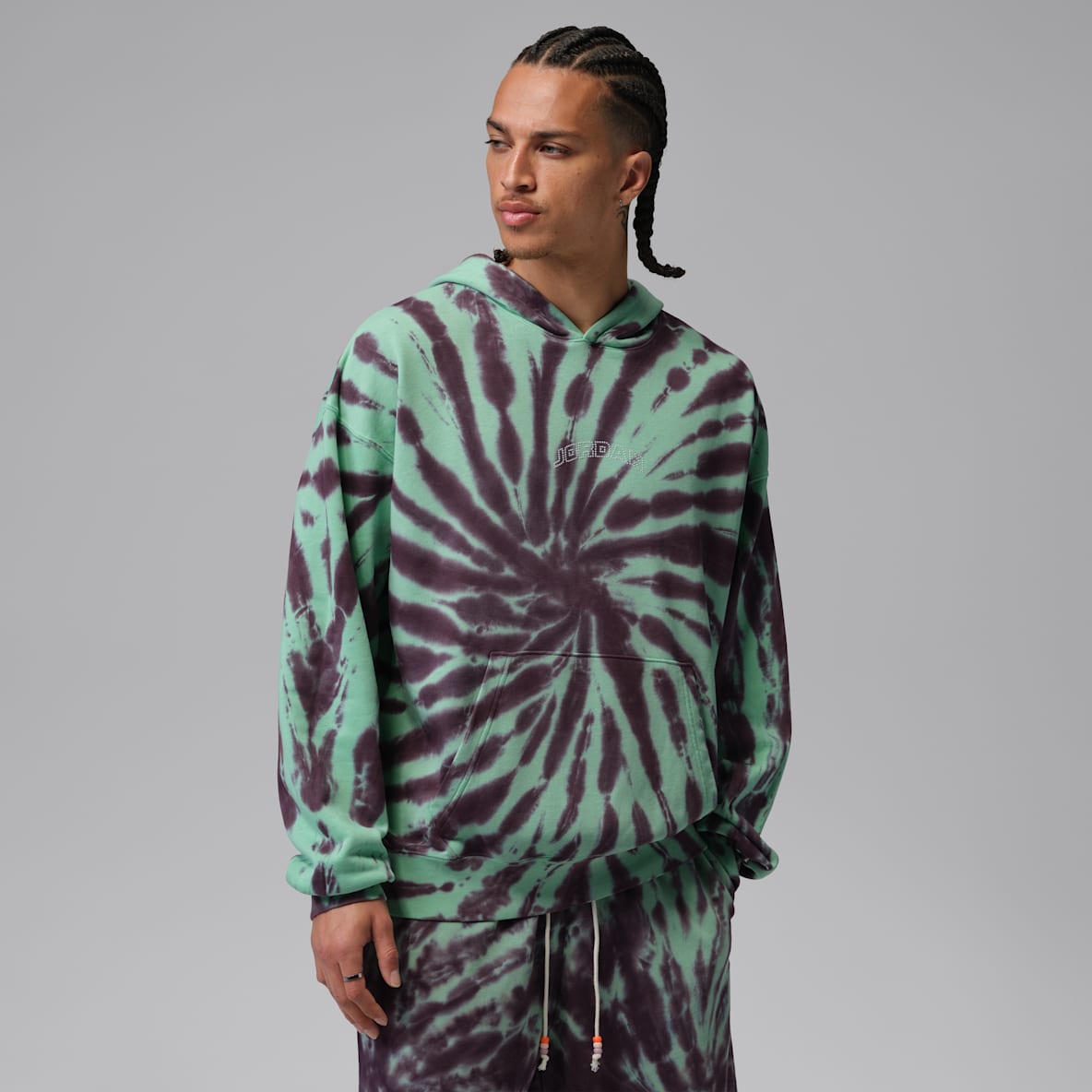 Jordan Brooklyn Fleece Men's Tie-Dye Sweatshirt Festival Hoodie