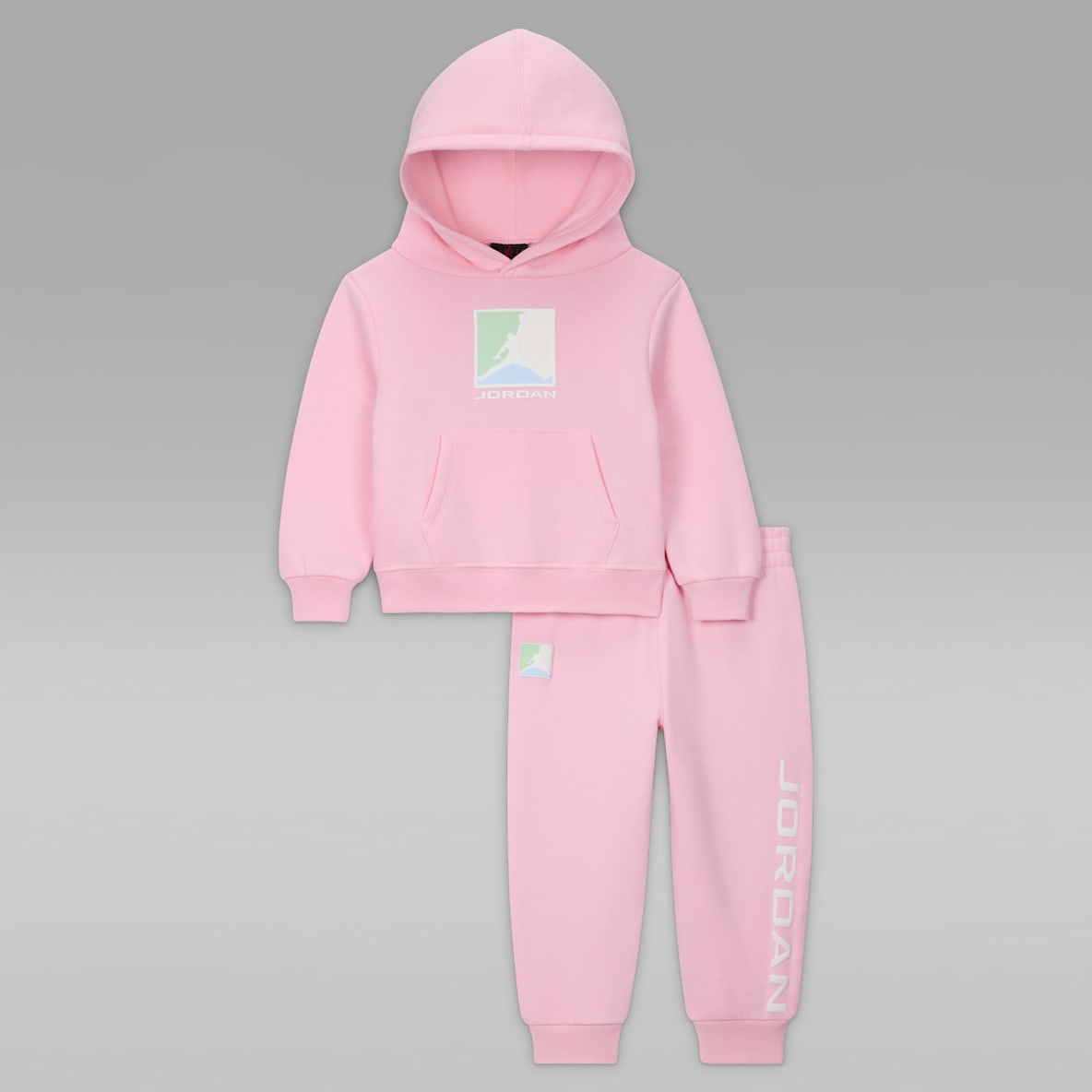 Jordan Essentials Dwuczęściowy dzianinowy zestaw z bluzą z kapturem dla niemowląt Baseline (12–24 M)