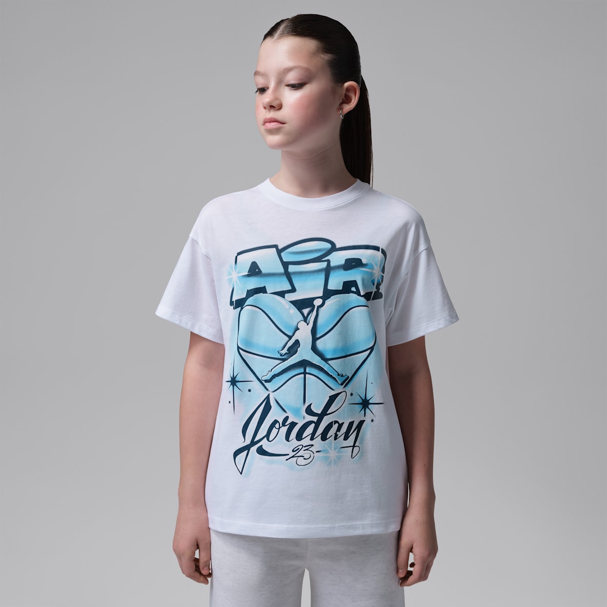 Jordan Big Kids' She's the Coldest Airbrush T-Shirt