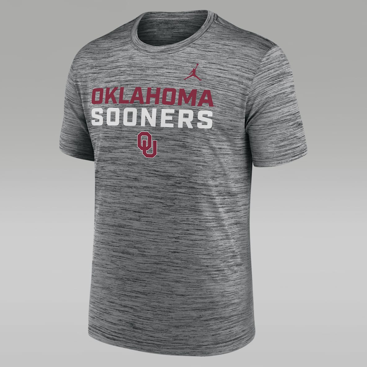 Oklahoma Campus Center Stack Velocity Oklahoma Campus Center Stack Velocity Men's Jordan Brand Dri-FIT College T-Shirt