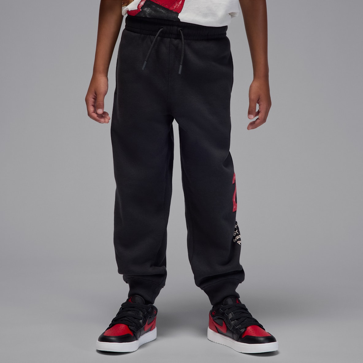 Jordan Jordan Pants de tejido Fleece Sketch para niños talla pequeña