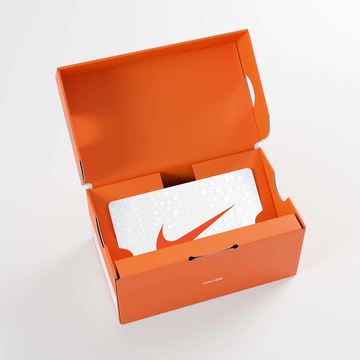 Nike Gift Card Mailed in a Mini Nike Shoebox