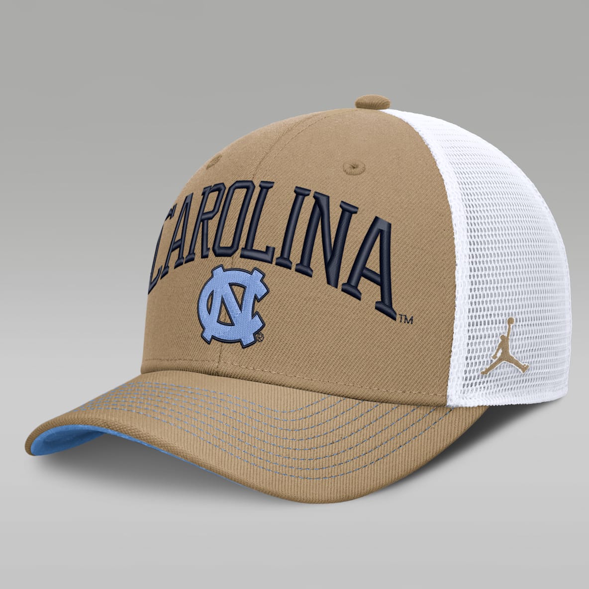 North Carolina Primetime Arched Men's Jordan Brand Dri-FIT College Trucker Adjustable Hat