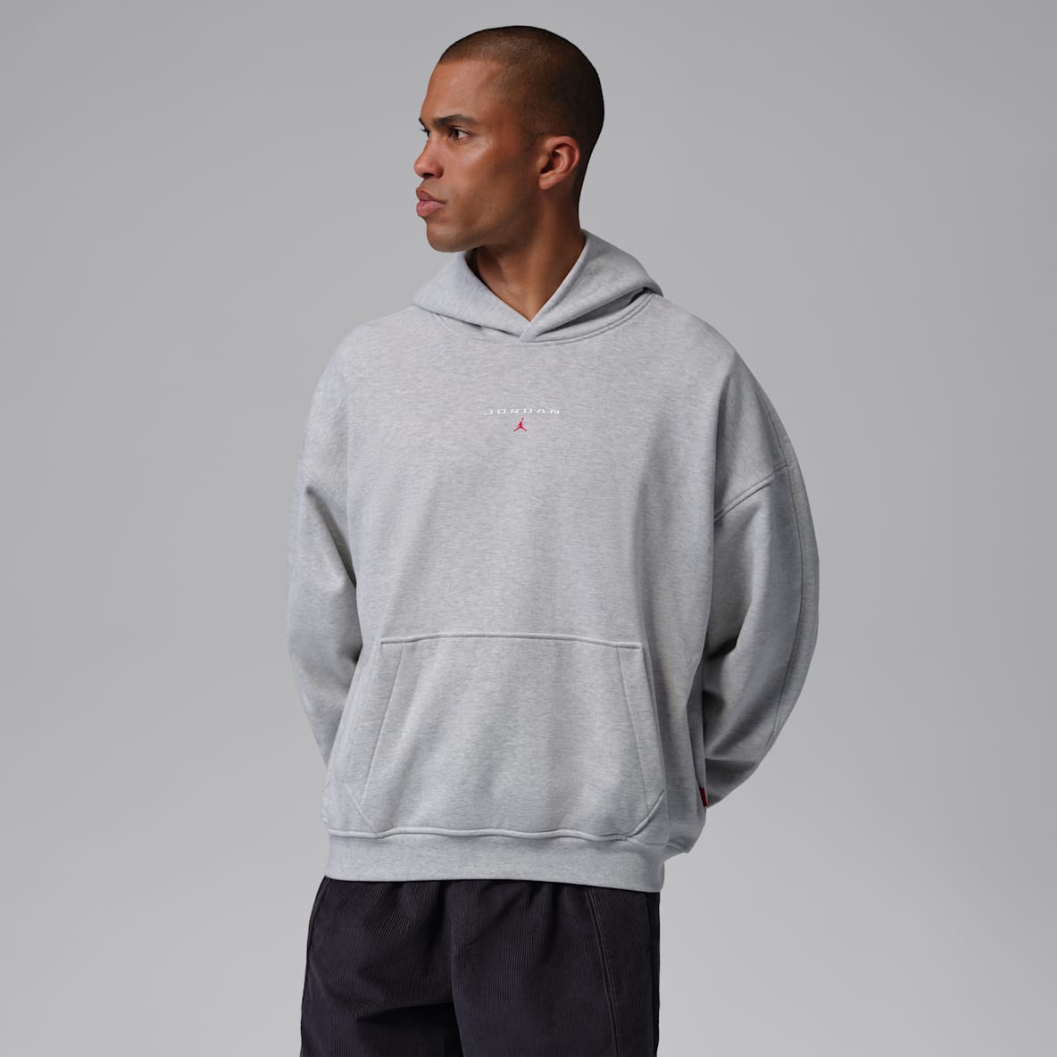 Jordan Flight Fleece Felpa pullover oversize con cappuccio – Uomo