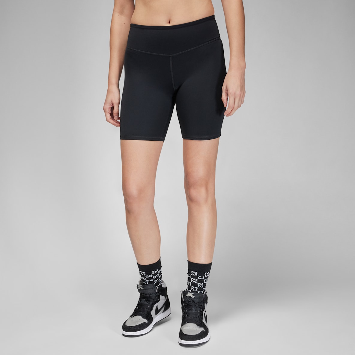 Jordan Sport Jordan Sport Bike-Shorts mit hohem Bund für Damen (ca. 18 cm)