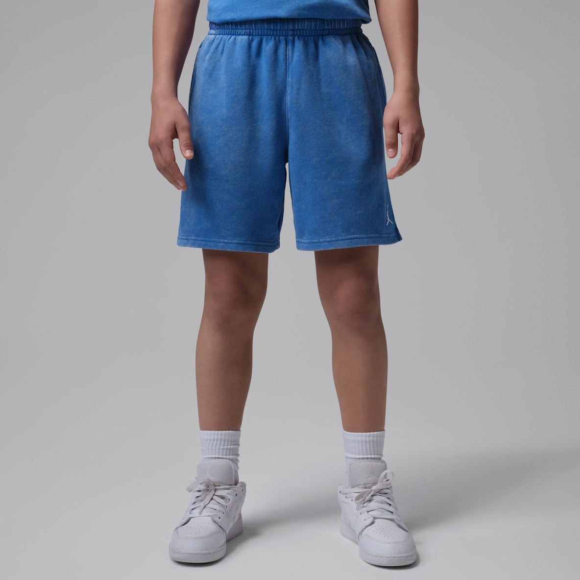 Jordan Shorts de French Terry con efecto lavado Brooklyn para niños talla grande