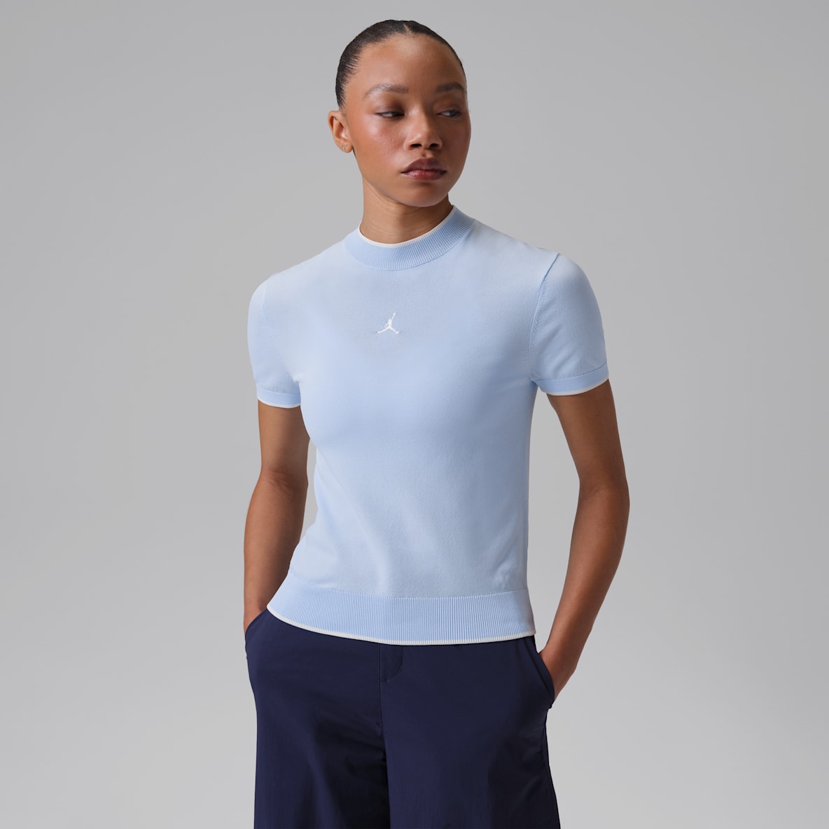 Jordan Sport Women's Mock-Neck Short-Sleeve Golf Top
