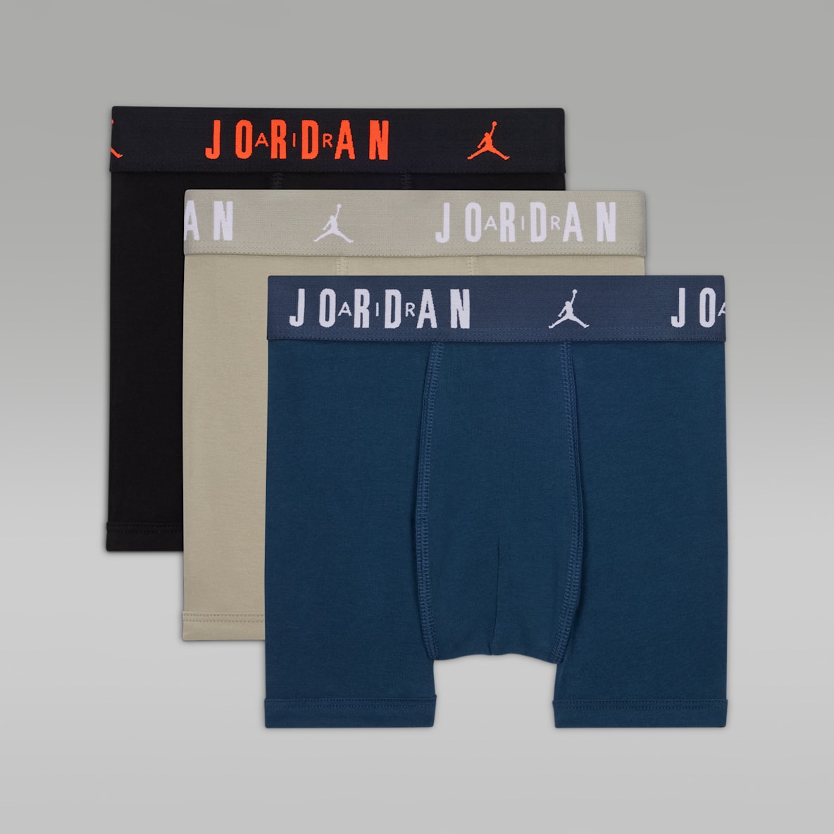 Jordan Big Kids' Flight Cotton Boxer Briefs (3-Pack)