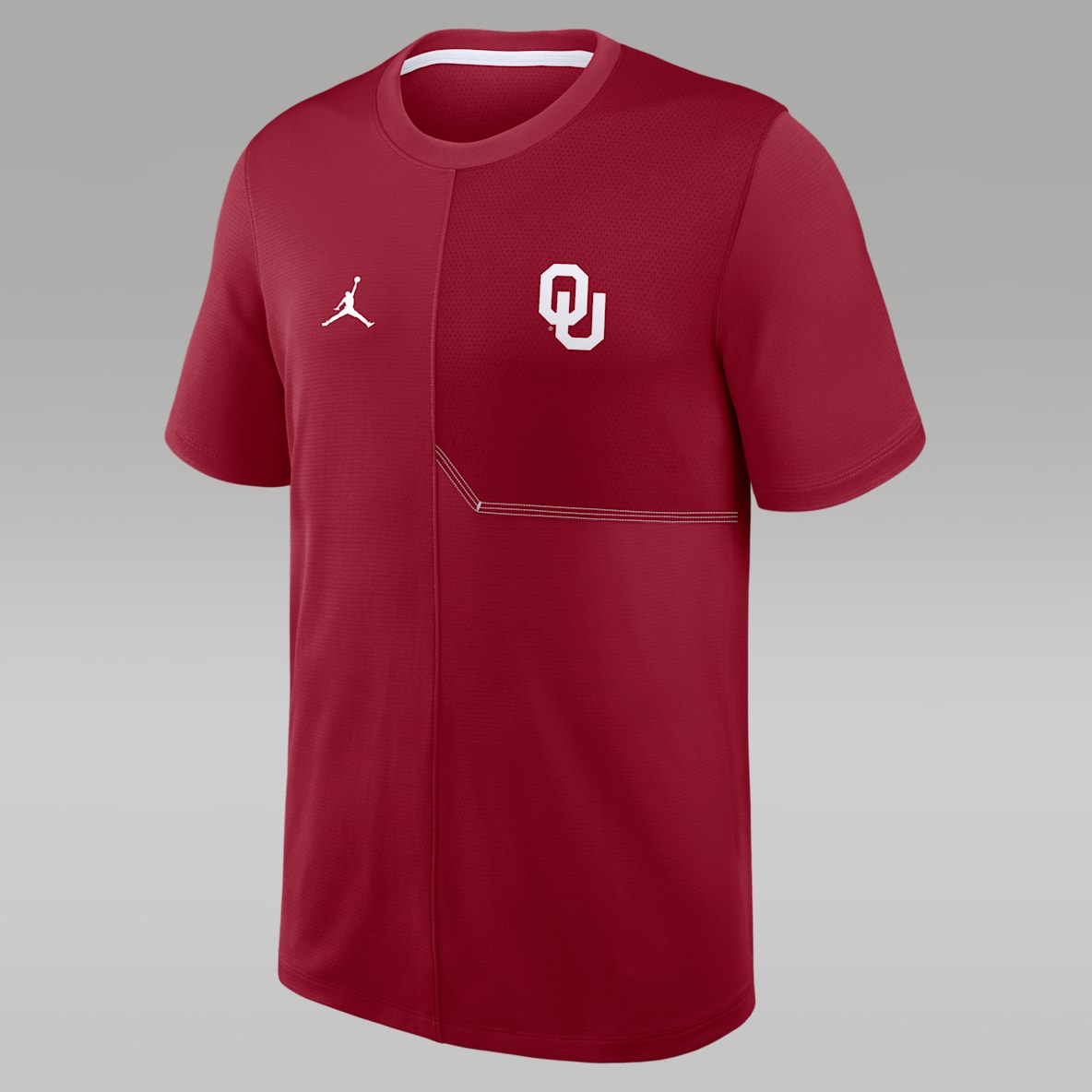 Oklahoma Sideline Coach Playera universitaria marca Jordan Dri-FIT para hombre