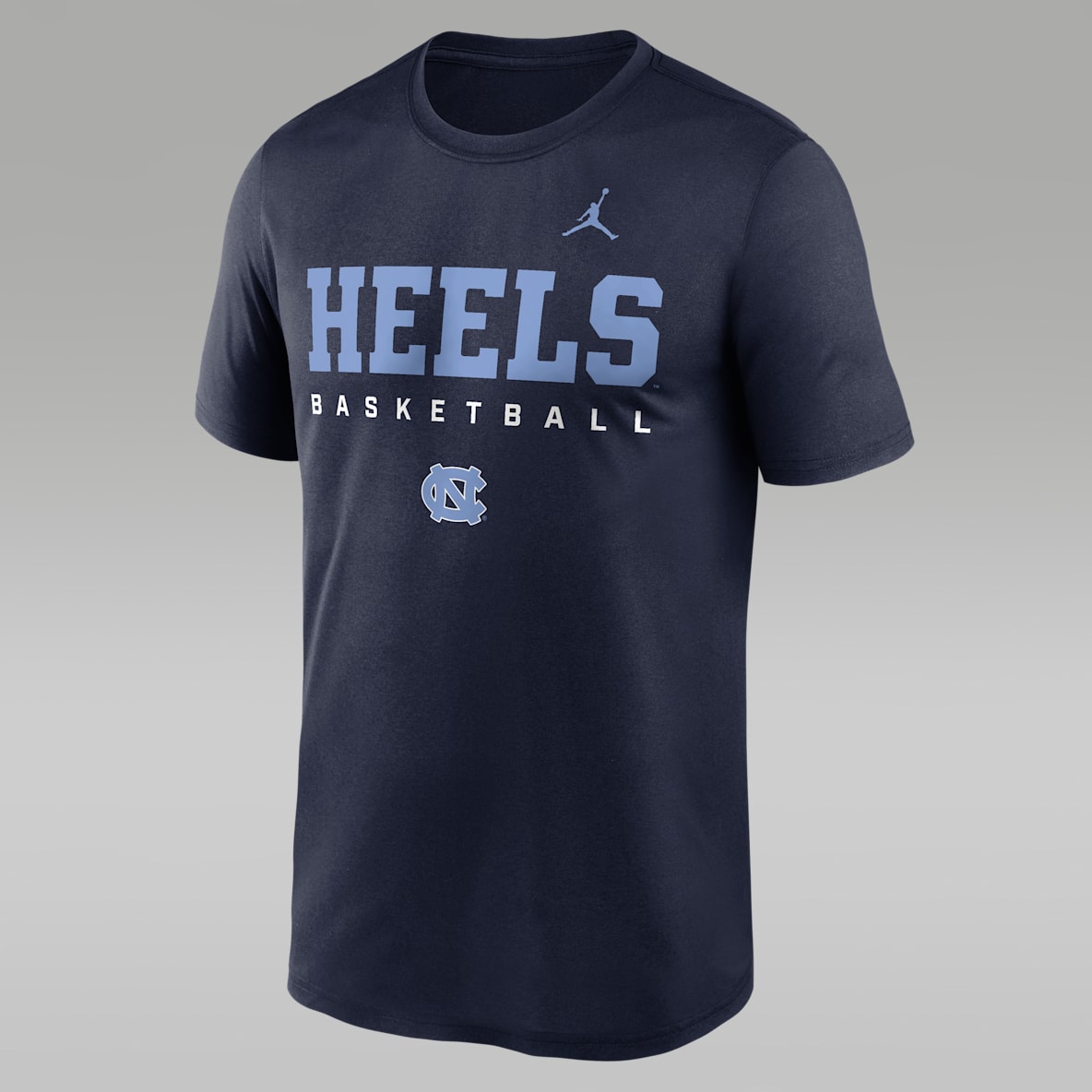 North Carolina Courtside Basketball Legend Playera universitaria marca Jordan Dri-FIT para hombre