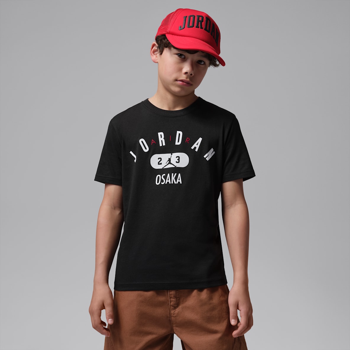 Jordan Big Kids' Arched Wordmark Osaka T-Shirt