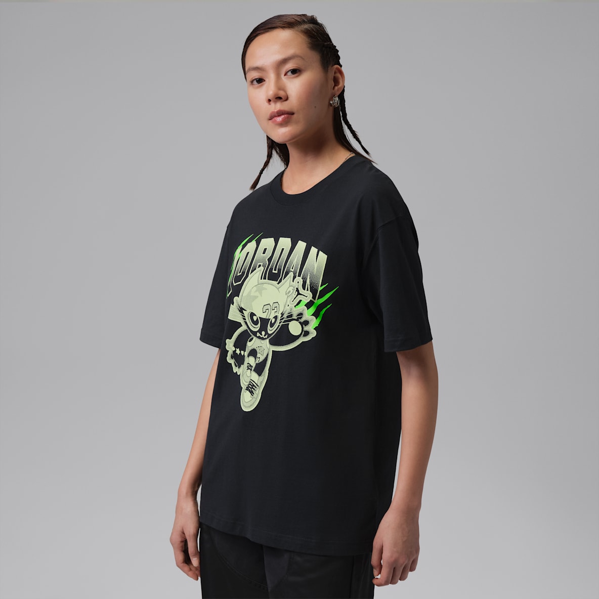 조던 플라이트 여성 오버사이즈 티셔츠