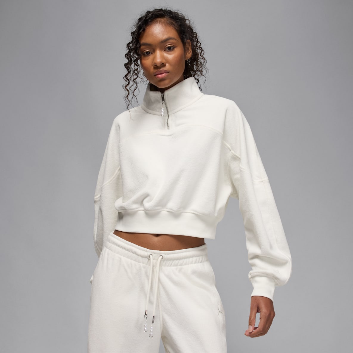 Jordan Flight Fleece Jordan Flight Fleece Overdel med glidelås i kvart lengde til dame