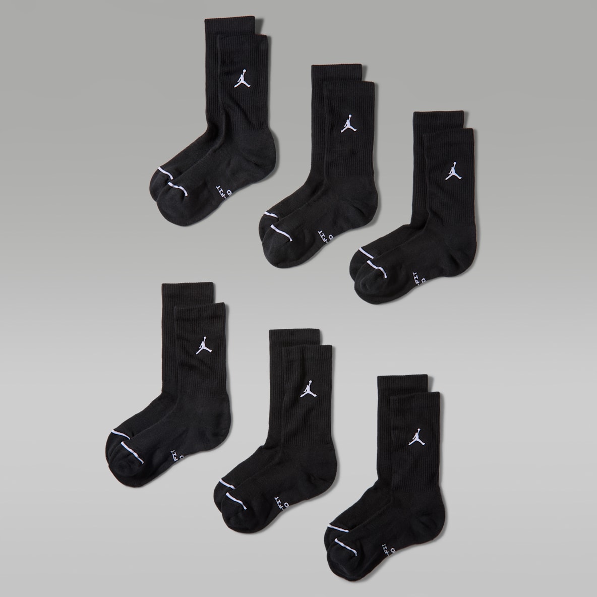 Jordan Everyday Elevated Crew Socks (6 Pairs)