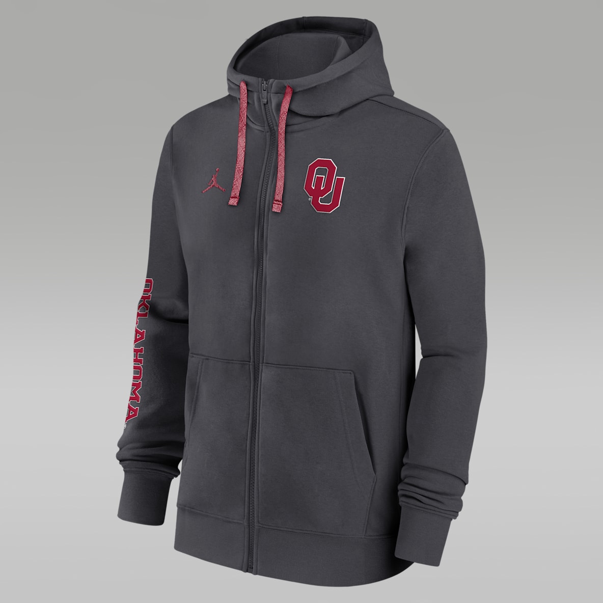 Oklahoma Sooners Sideline Team Issue Oklahoma Sooners Sideline Team Issue Men's Jordan College Full-Zip Hoodie