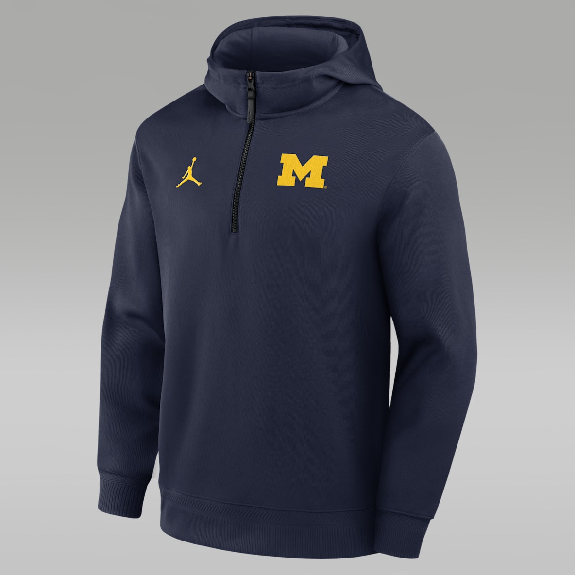Michigan Coaches Premium Men's Jordan Brand Dri-FIT College 1/4-Zip Hoodie
