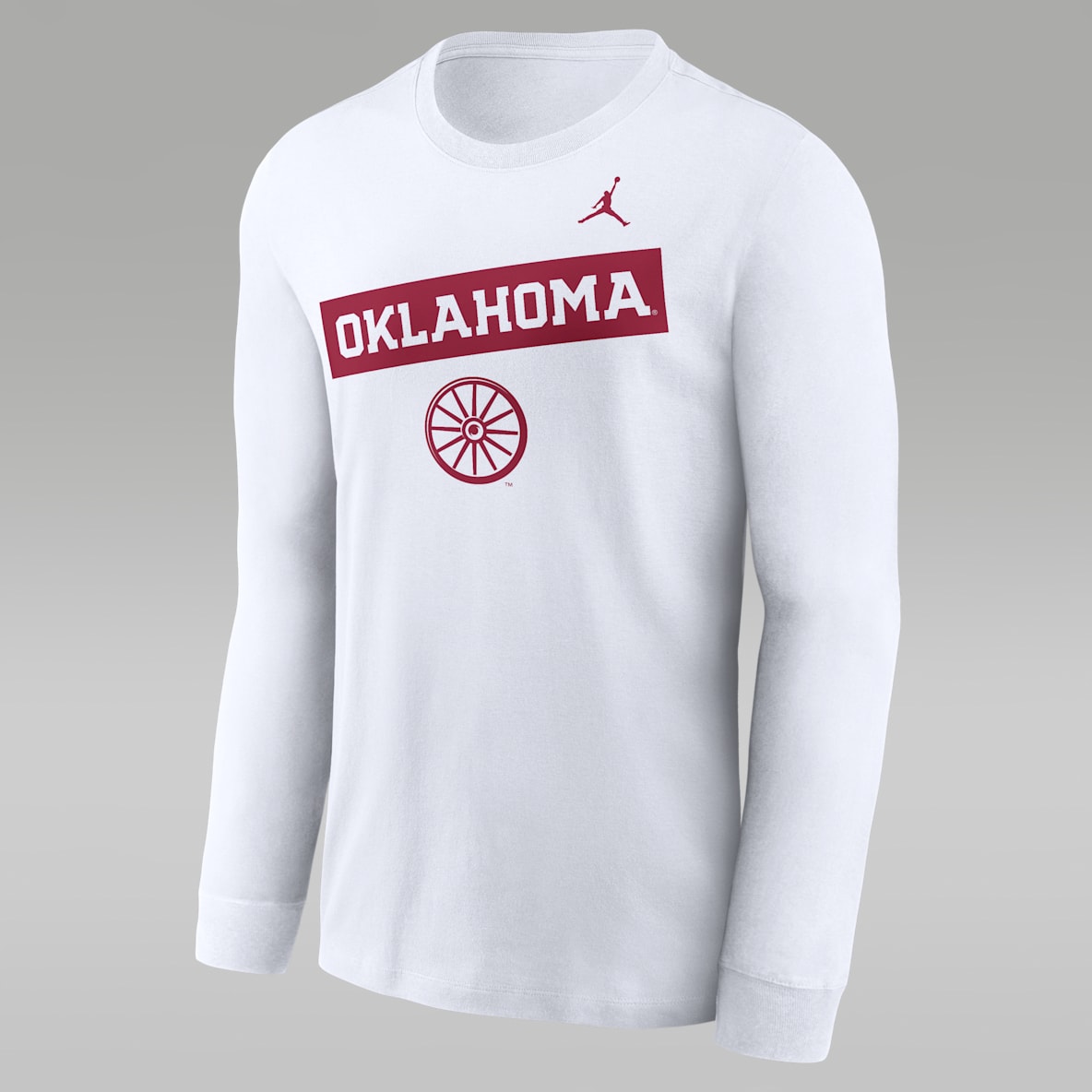 Oklahoma Sooners 2-Hit Classic Location Oklahoma Sooners 2-Hit Classic Location Men's Jordan Brand College Long-Sleeve T-Shirt