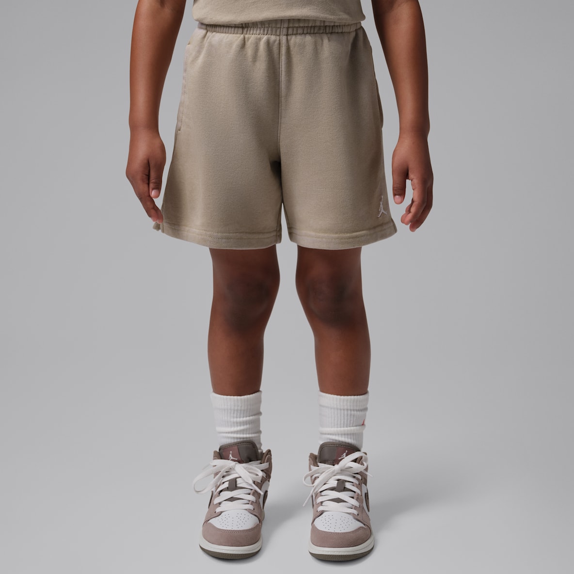 Jordan Shorts de French Terry con efecto lavado Brooklyn para niños talla pequeña