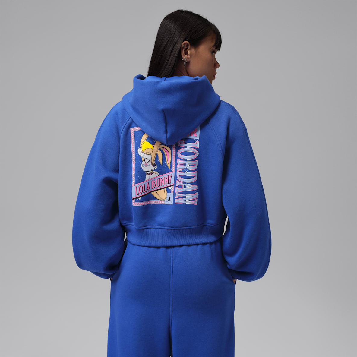 Jordan Brooklyn Space Jam Fleece Women's Full-Zip Cropped Hoodie