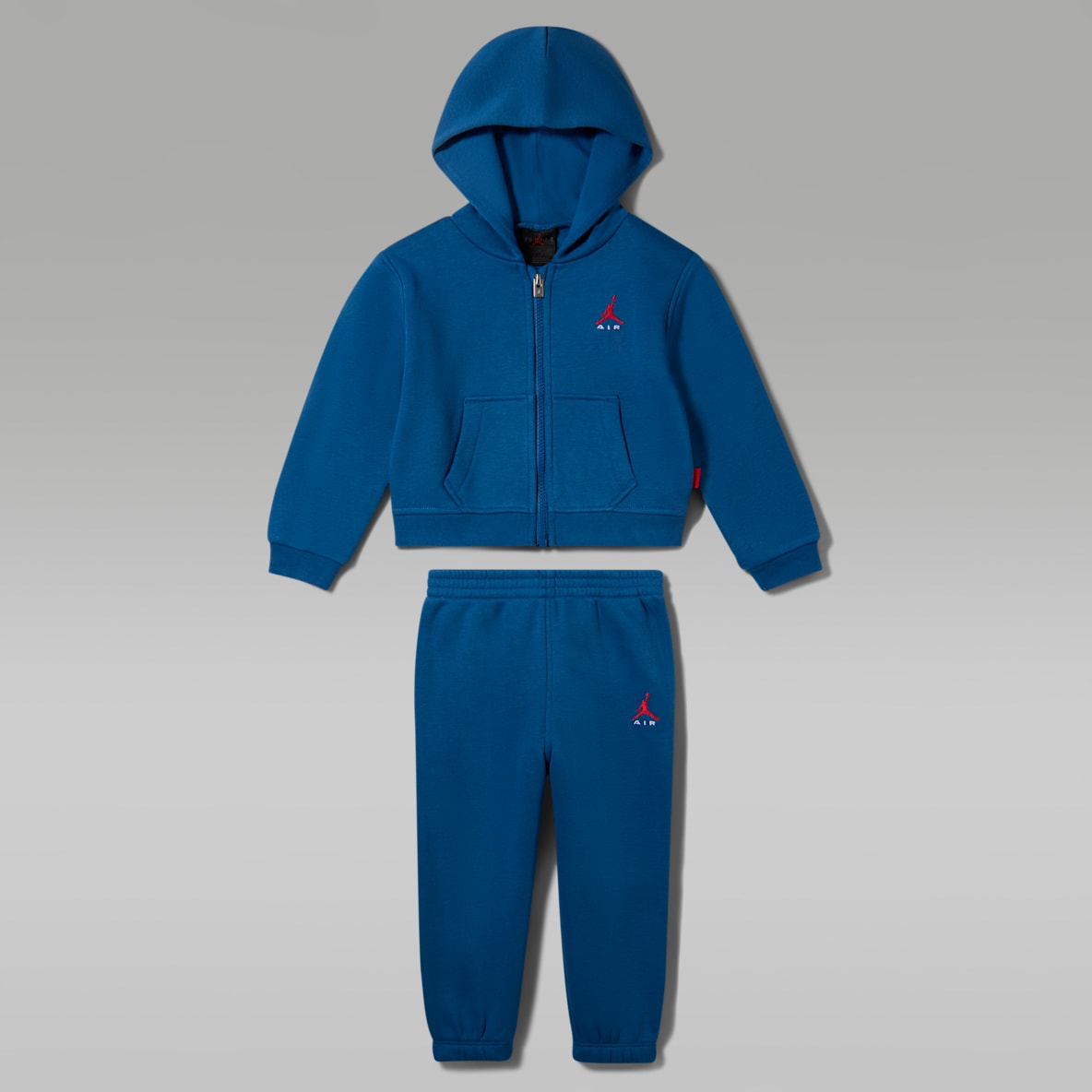Jordan Brooklyn Fleece Conjunto de sudadera con gorro de cierre completo de dos piezas para bebé (12 a 24 meses)