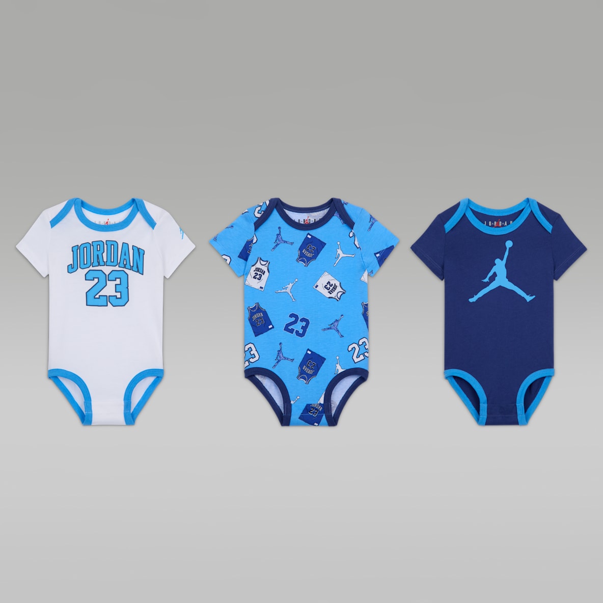Jordan Jordan Baby (3-6M) 23 Jersey 3-Pack Bodysuits