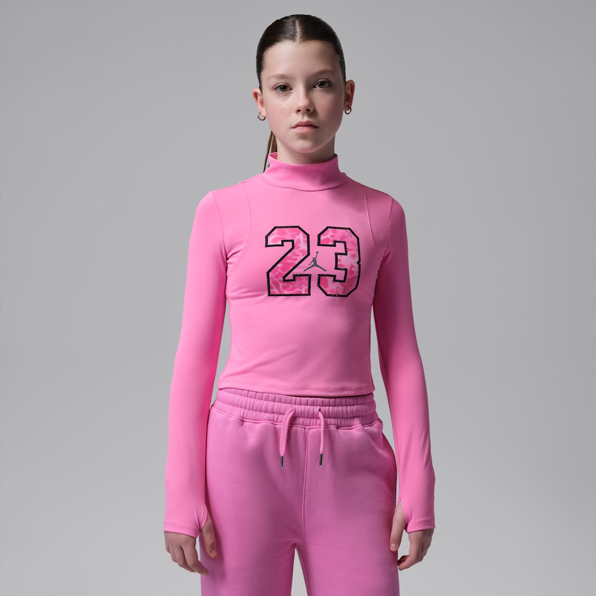 Jordan Big Kids' Fierce and Fearless Long-Sleeve Knit Top
