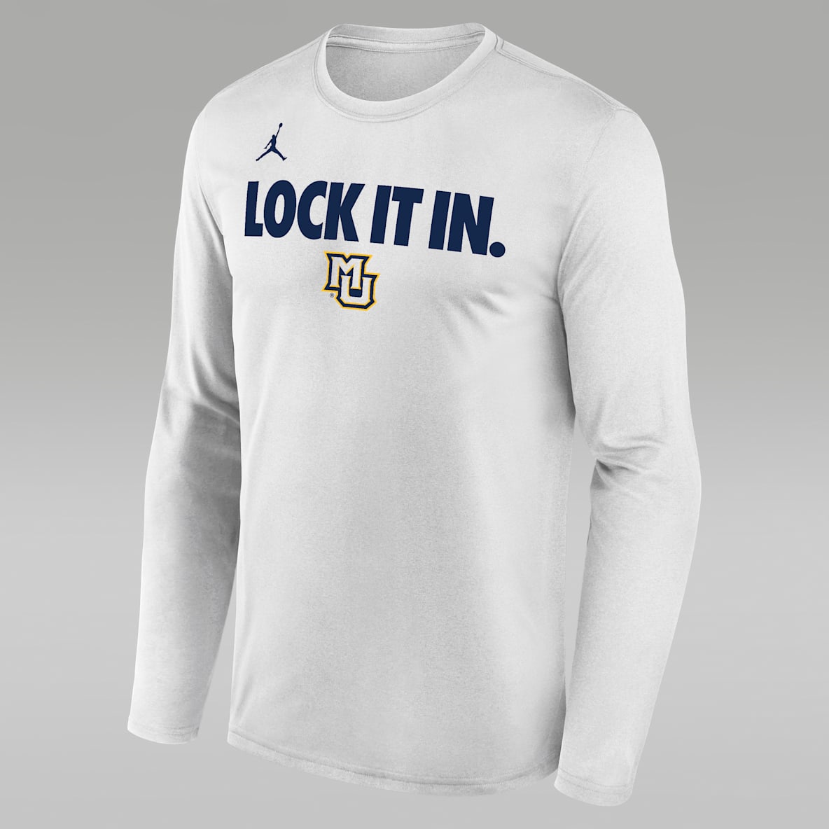 Marquette 2026 On-Court Bench Men's Nike Dri-FIT College Long-Sleeve T-Shirt