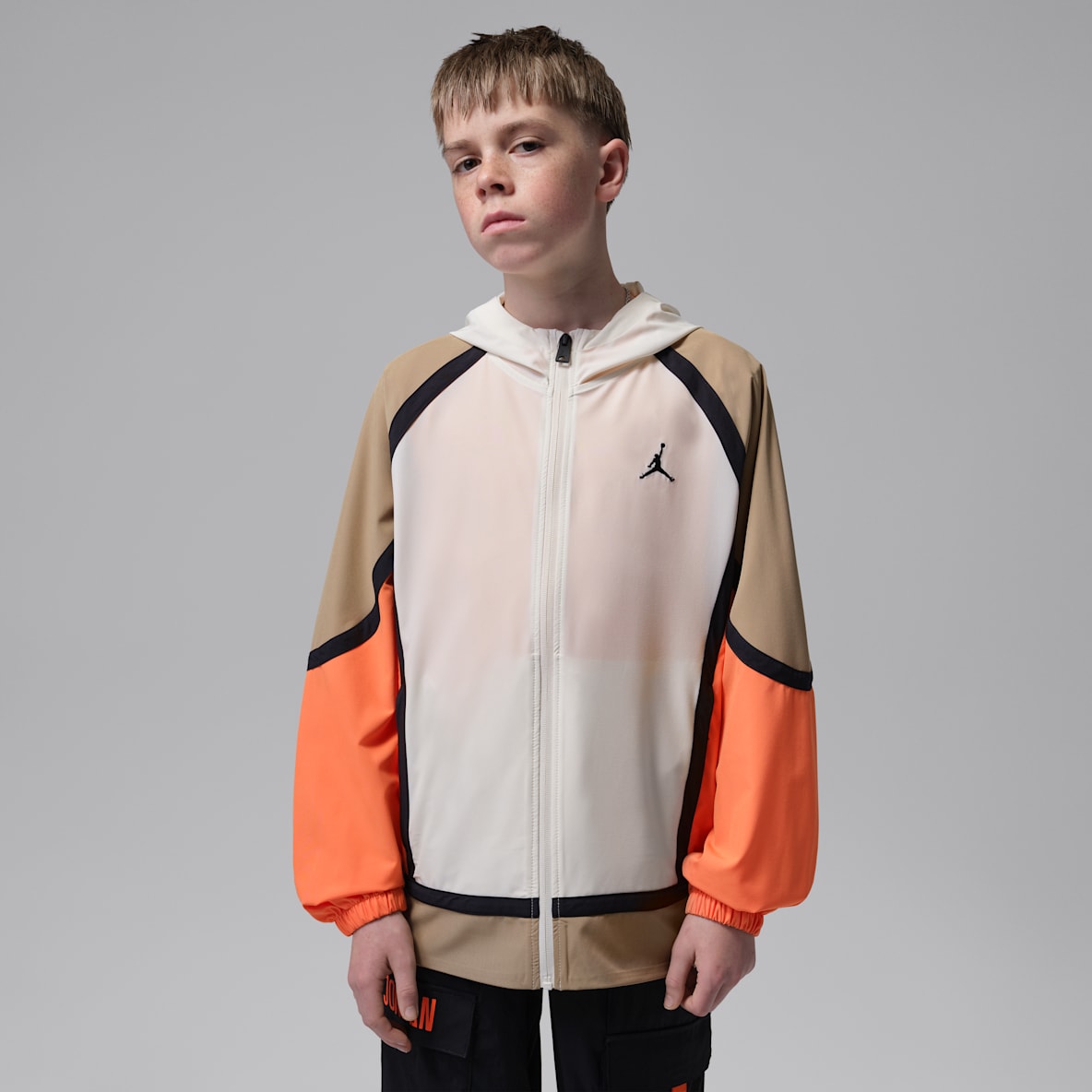 조던 주니어 컬러블록 우븐 재킷