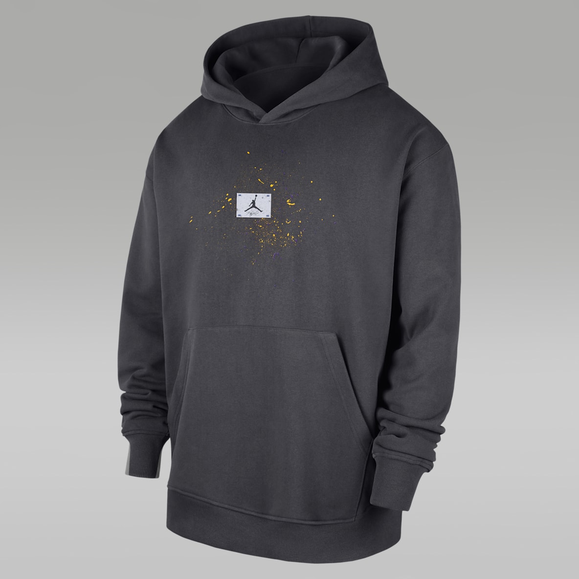 Los Angeles Lakers Los Angeles Lakers Jordan Basketball Flight-hættetrøje i fleece til mænd