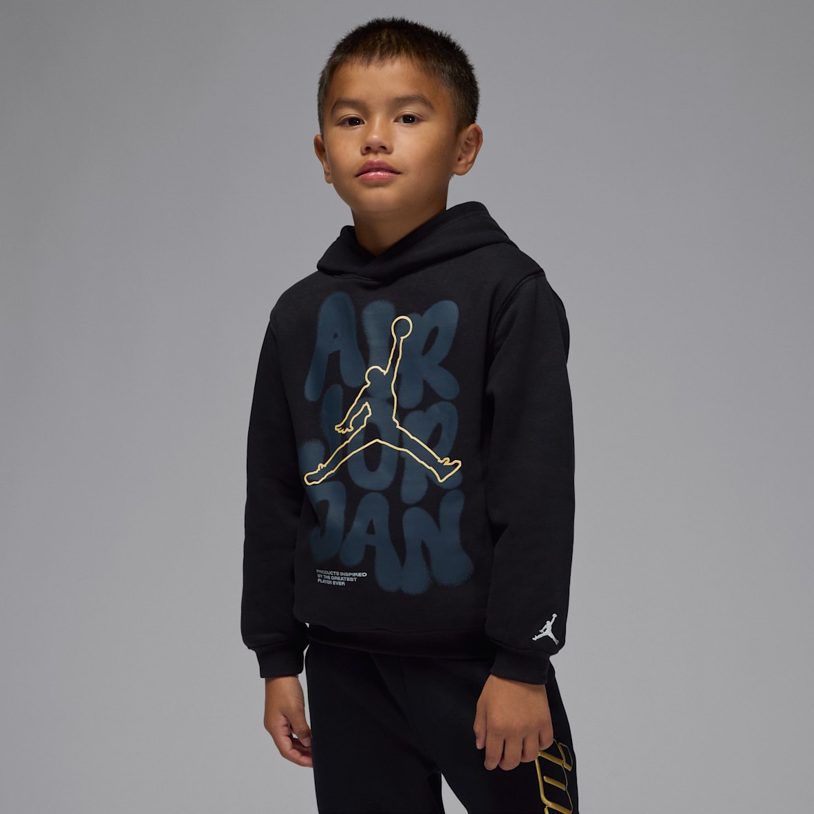 Jordan Sudadera con gorro sin cierre 23 Throw It Up para niños talla pequeña