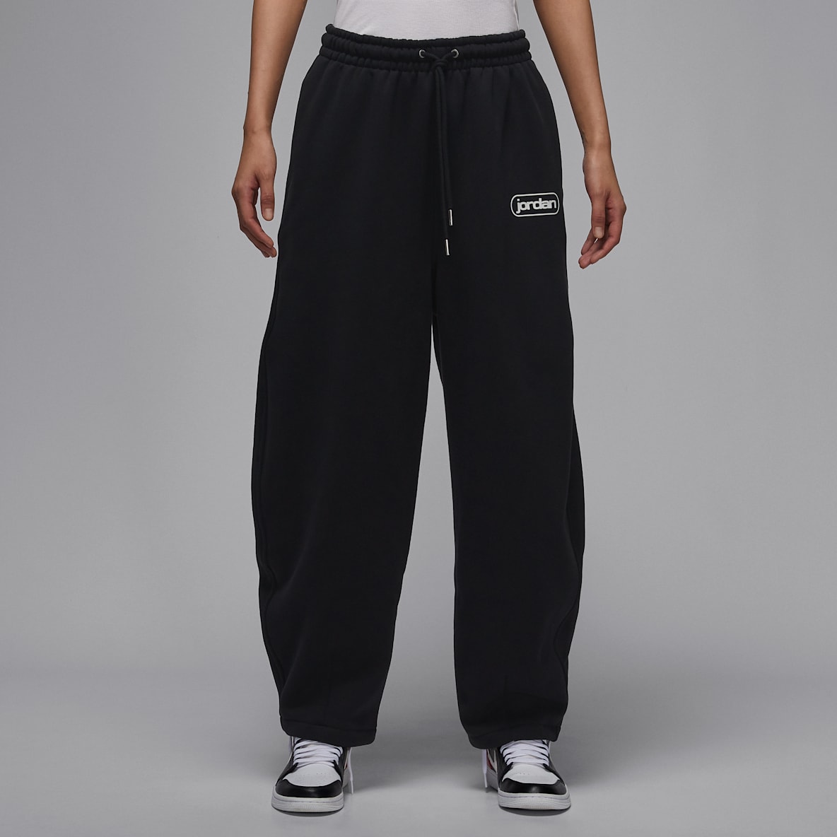 조던 플라이트 플리스 여성 배기 팬츠