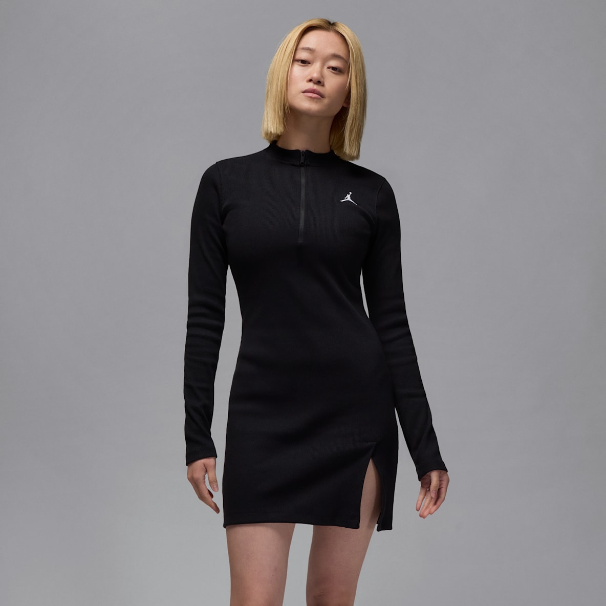 Jordan Jordan Women's 1/2-Zip Long-Sleeve Knit Dress