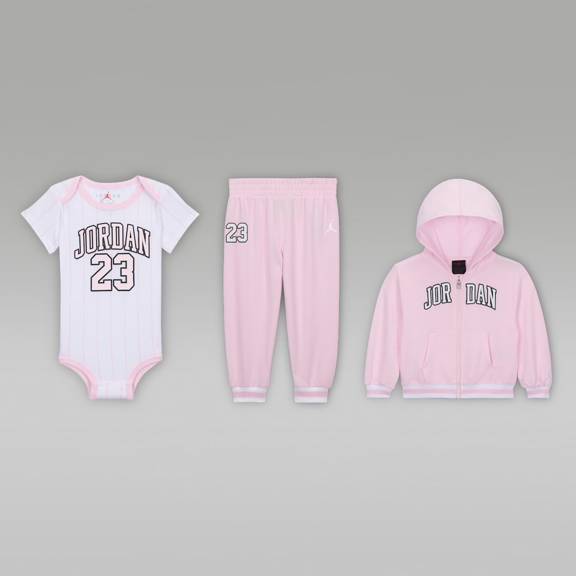 Jordan Baby (6-12) 23 Jersey 3-Piece Full-Zip Hoodie Set