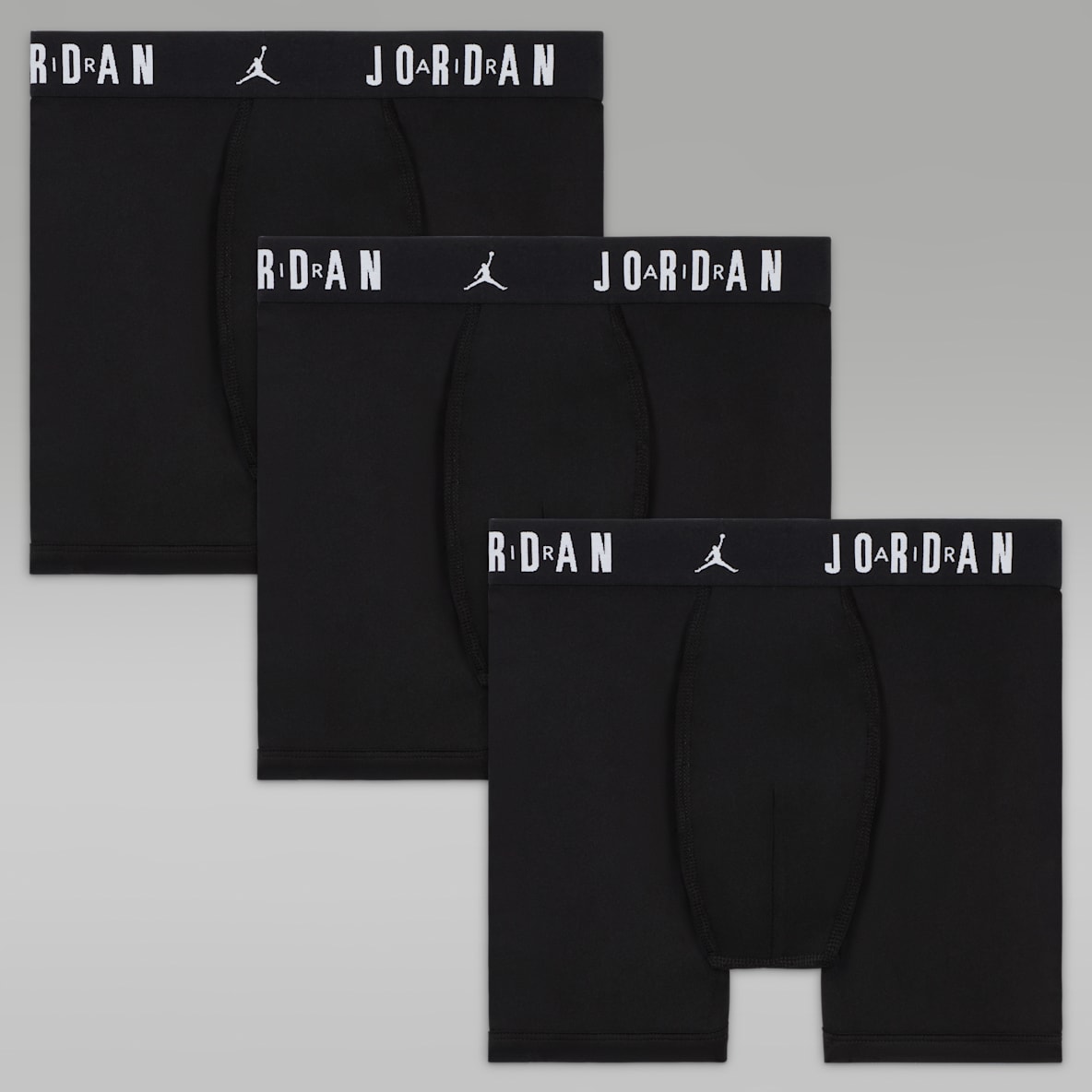 Jordan Dri-FIT Ropa interior Flight de poliéster para niños talla grande (paquete de 3)
