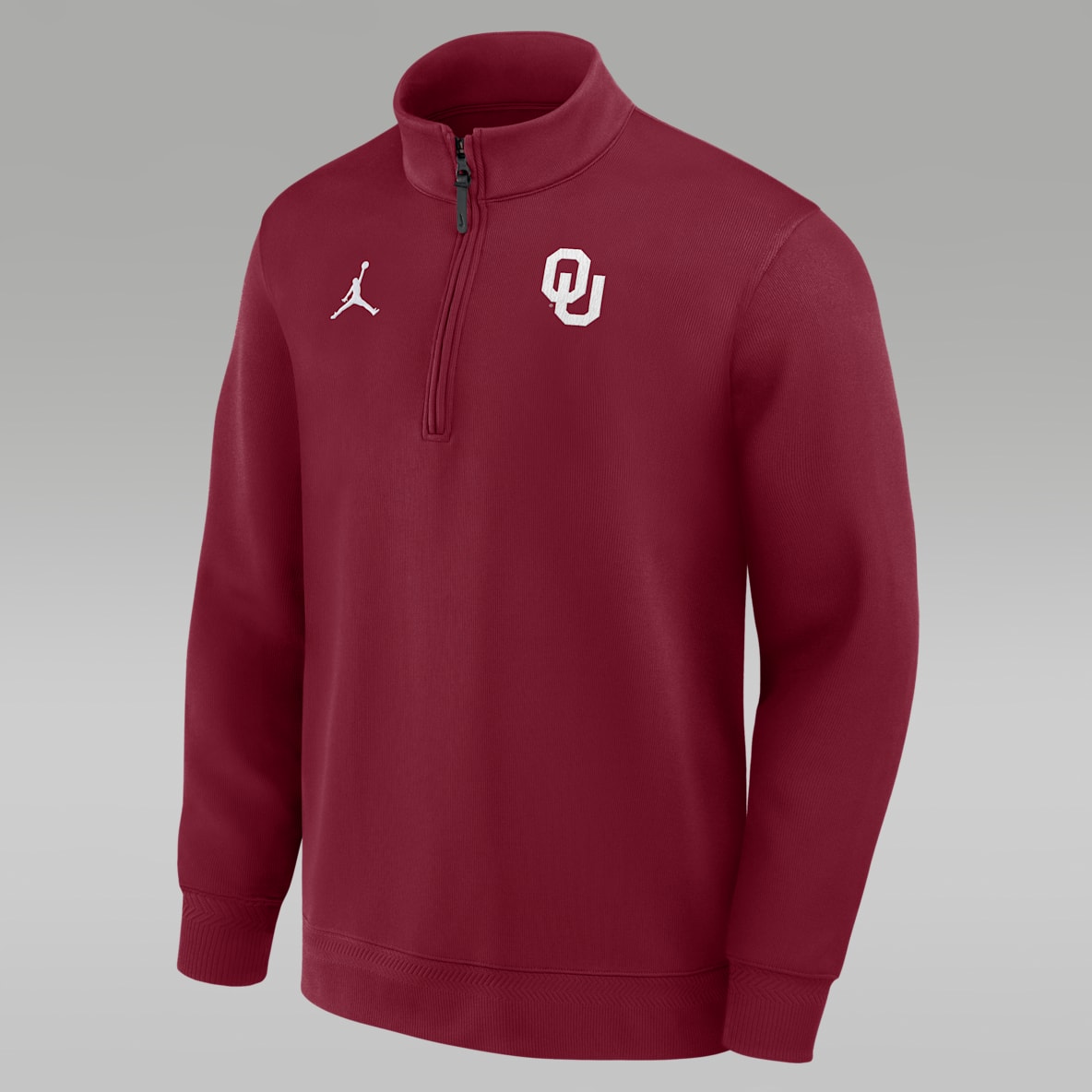 Oklahoma Coaches Men's Jordan Brand Dri-FIT College Long-Sleeve 1/2-Zip Top