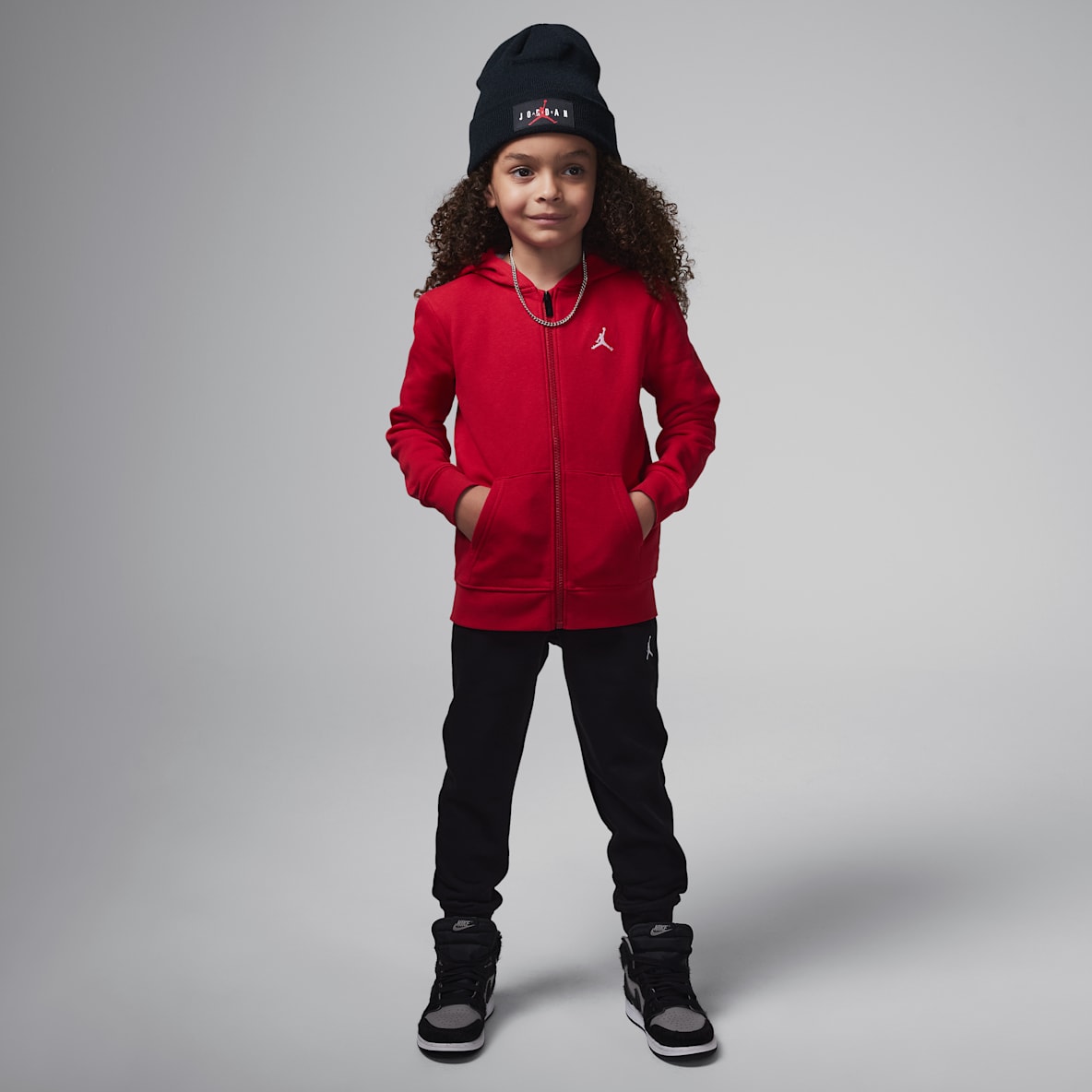Jordan Brooklyn Fleece Jordan Brooklyn Fleece Little Kids' 2-Piece Full-Zip Hoodie Set