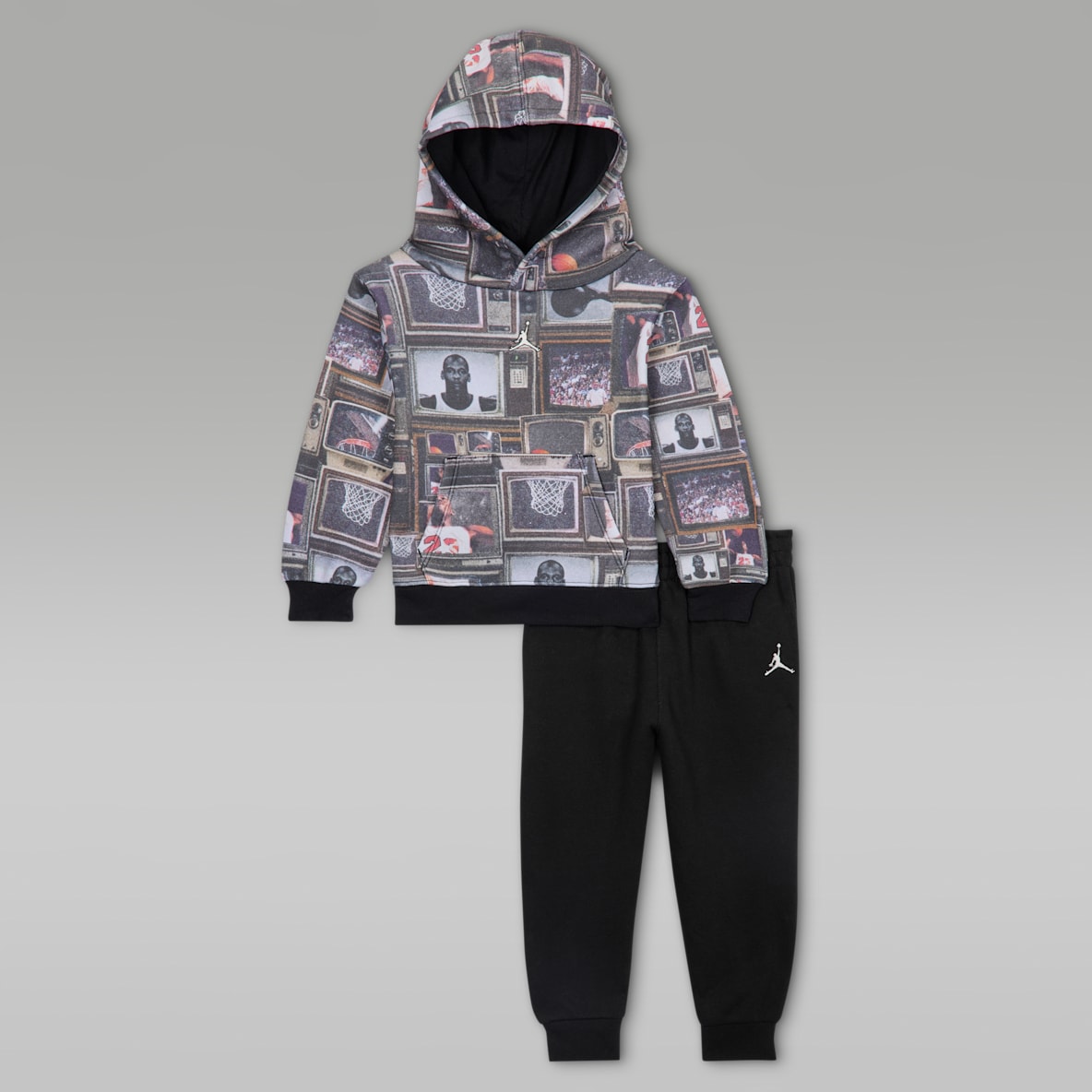 Jordan Brooklyn Fleece Jordan Brooklyn Fleece Dwuczęściowy zestaw z nadrukiem dla niemowląt (12–24 M)