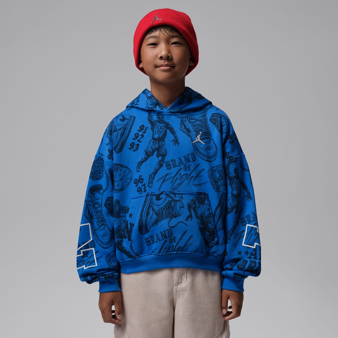Jordan Big Kids' Brooklyn Fireside Fleece Pullover Hoodie