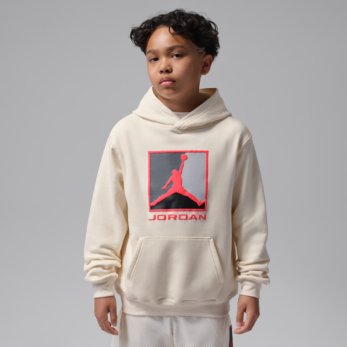 Jordan Essentials Hoodie pullover Baseline em lã cardada Júnior