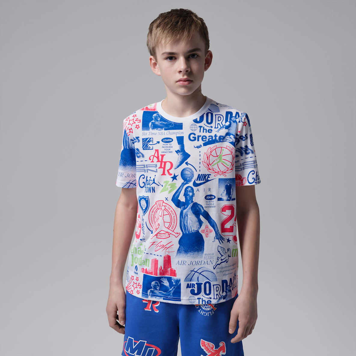 Jordan Big Kids' Billboard Printed T-Shirt