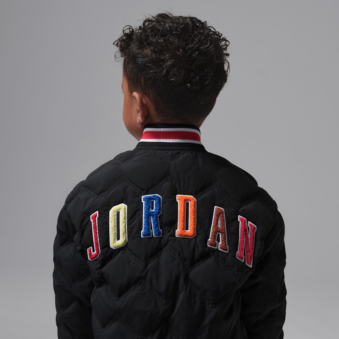 조던 조던 리틀키즈 셔닐 후드 봄버 재킷