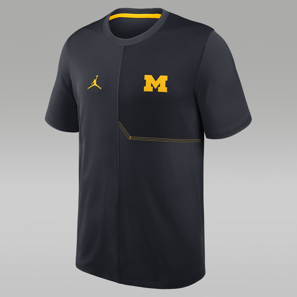 Michigan Sideline Coach Men's Jordan Brand Dri-FIT College Top