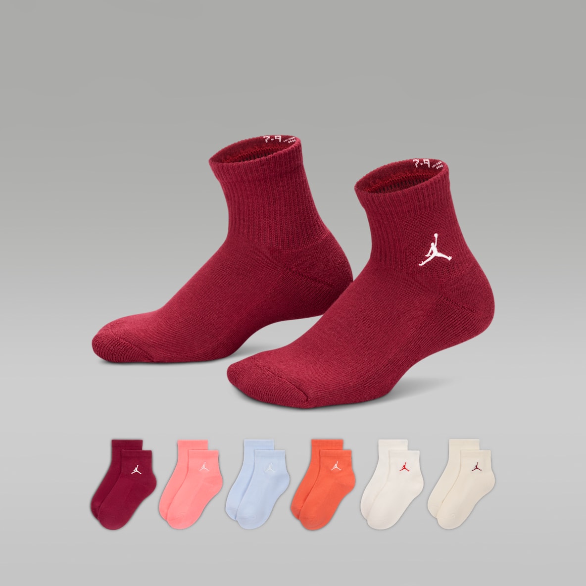 Jordan Everyday Essentials Jordan Everyday Essentials Big Kids' Ankle Socks (6 Pairs)