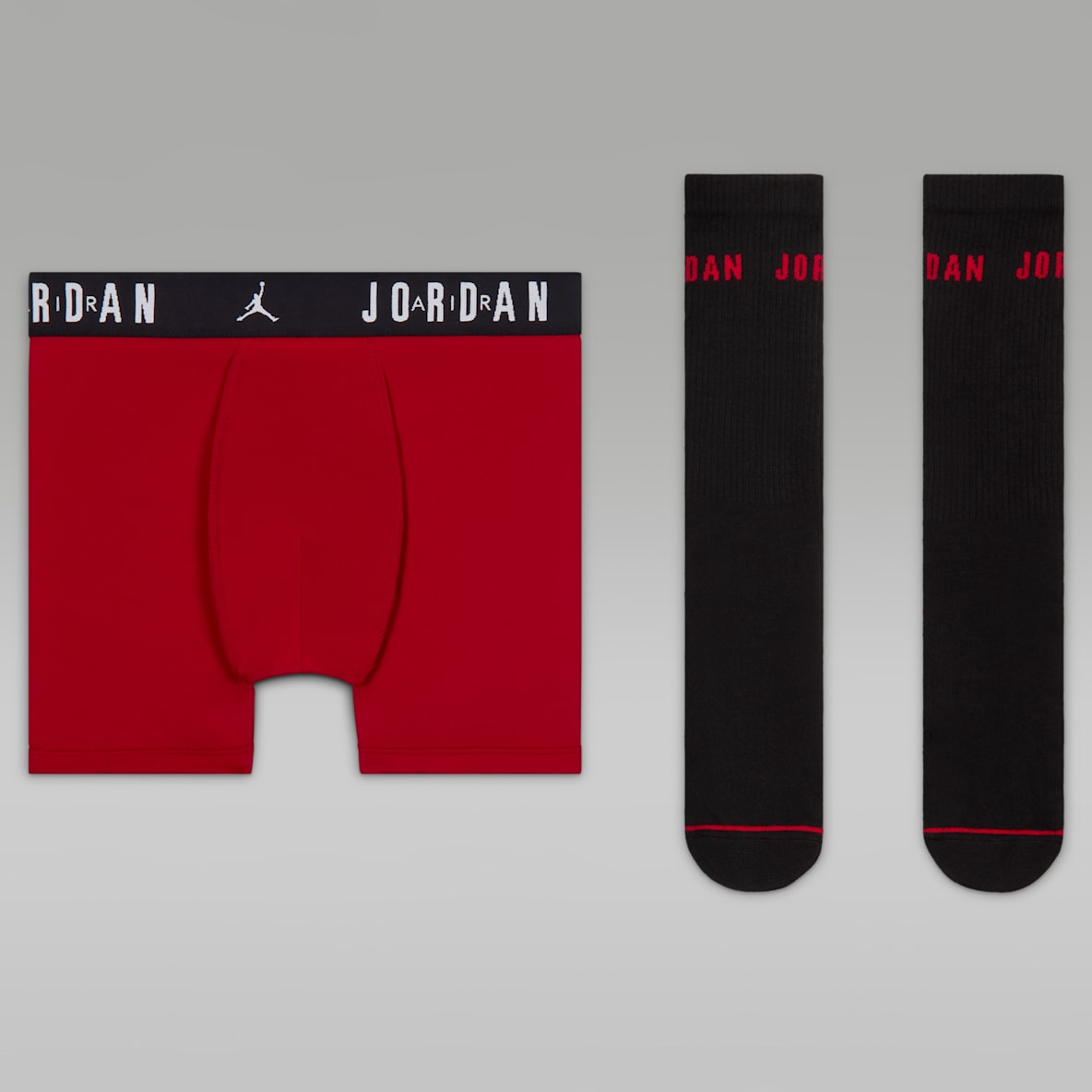 Jordan Conjunto de 2 piezas de calcetas y ropa interior Dri-FIT para niños talla grande