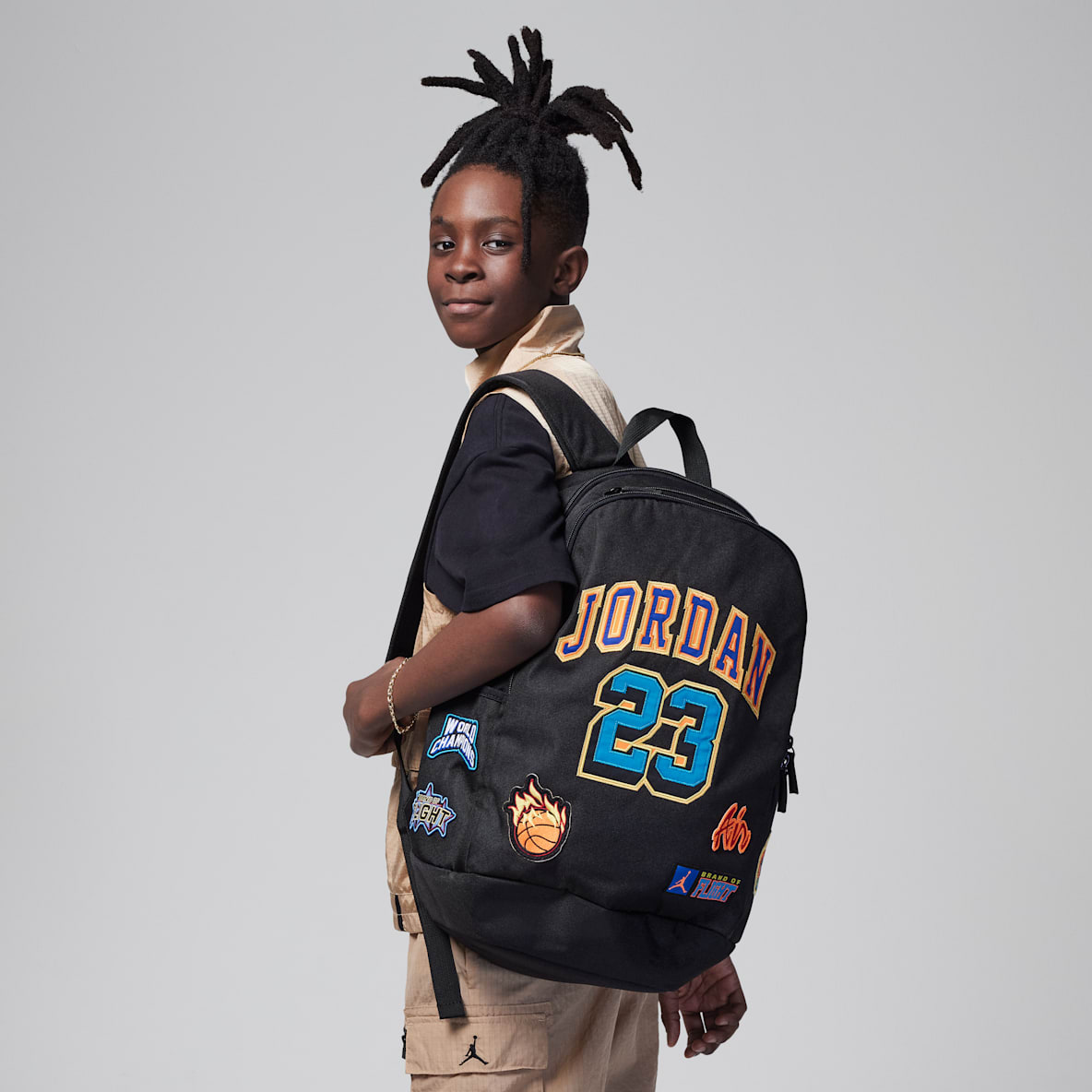 Jordan Patch Backpack Mochila para niños talla grande (27L)