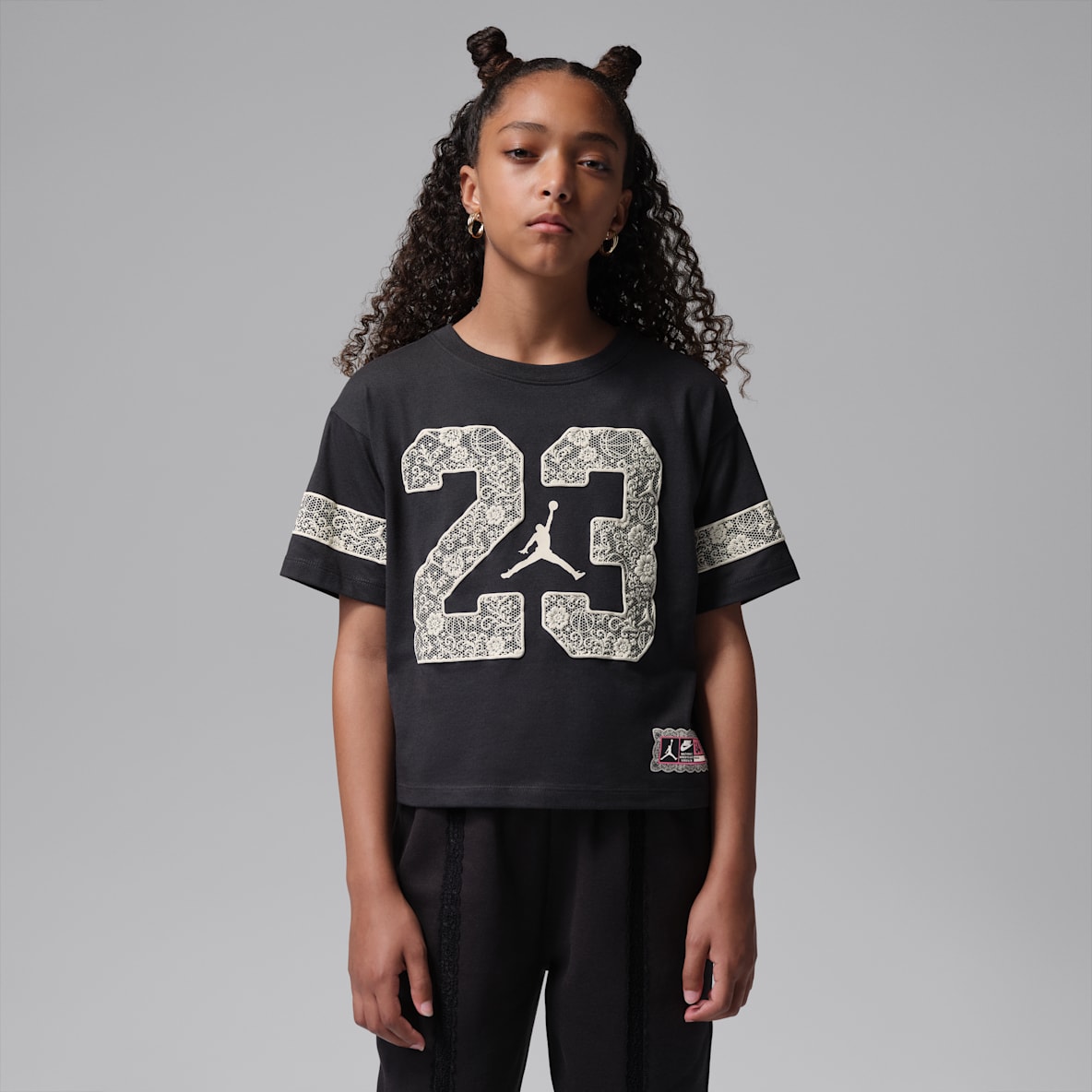 Jordan Older Kids' Floral Lace T-Shirt