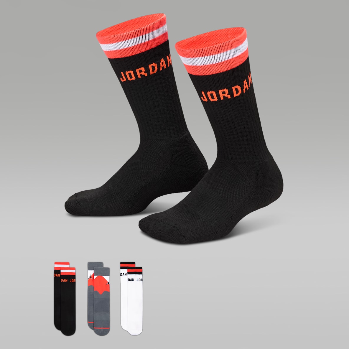 Jordan Jordan AJ6 Retro Crew Socks (3 Pairs)