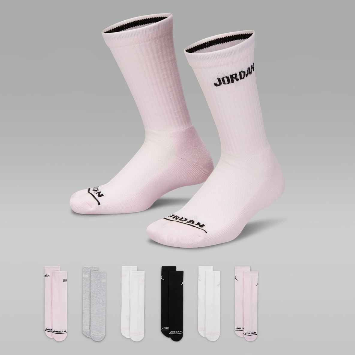 Jordan Jordan Calcetines Legend para niños talla grande (6 pares)