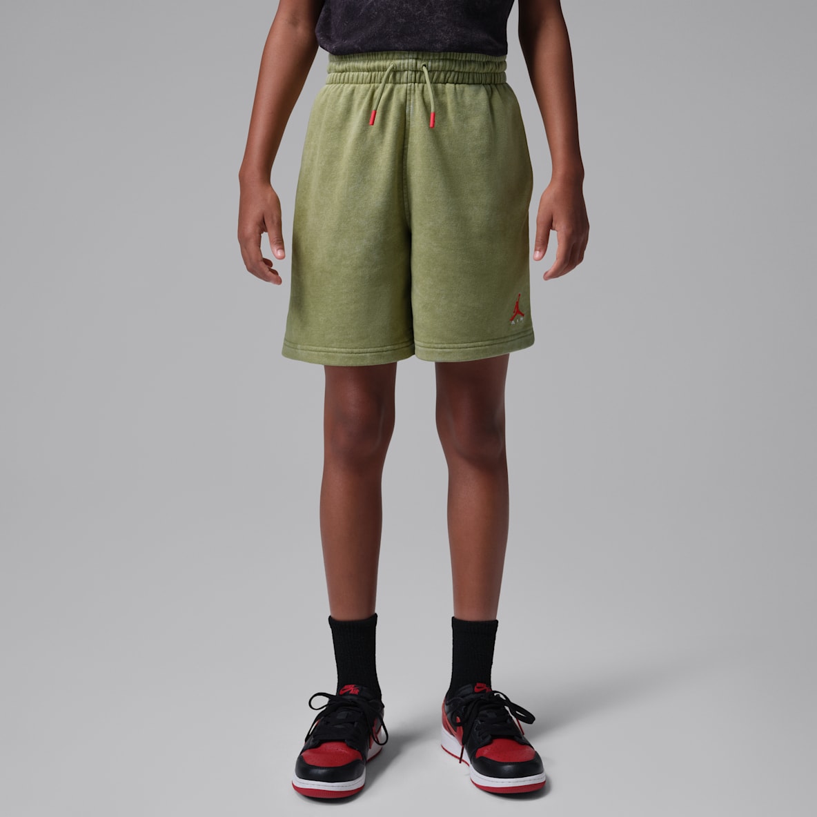 Jordan Big Kids' Acid Wash French Terry Shorts