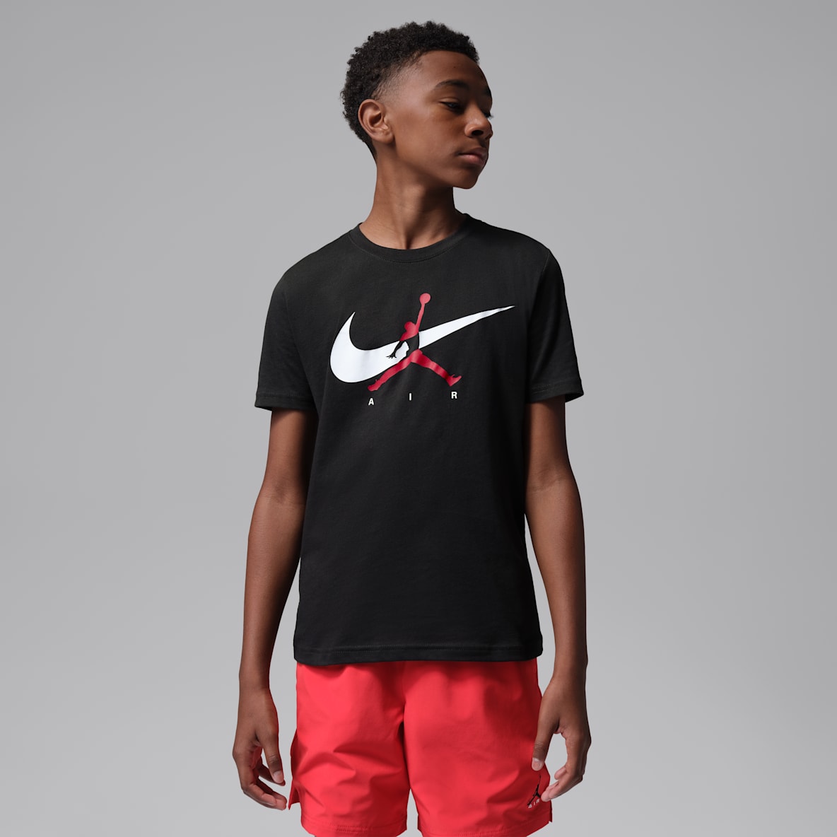 Jordan Playera Jumpman Swoosh Intersection para niños talla grande